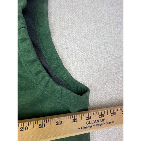 Duluth Trading Co Men’s XL Green Sawbill Sweat Hooded Vest Pullover / Sleeveless - Picture 4 of 7